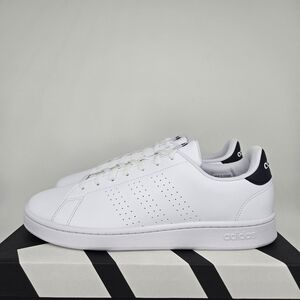 New Adidas Advantage 'White Legend Ink' Men's Tennis Shoes Size 12